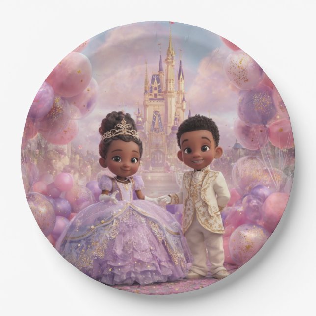 Royal Toddler Celebration Pappteller (Vorderseite)