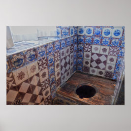 Royal Toilet, Rosenborg Castle, Kopenhagen Dänemar Poster