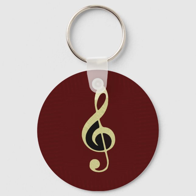 Royal Treble Clef Key Chain Schlüsselanhänger (Vorderseite)