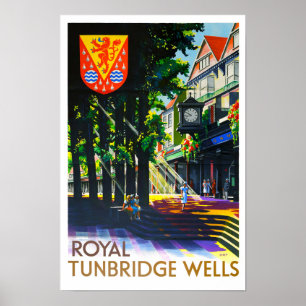 Royal Tunbridge Wells England Vintage Reise Poster