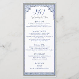 Royal Turkish Wedding Menu Card Menükarte