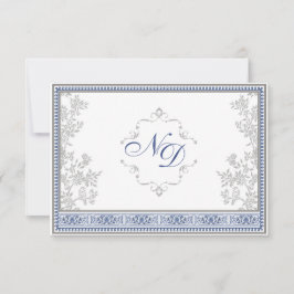 Royal Turkish Wedding RSVP Card Karte