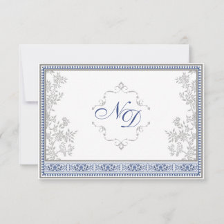 Royal Turkish Wedding RSVP Card Karte