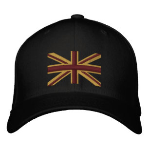 Royal Union Jack Flag England Swag Embroidery Bestickte Kappe