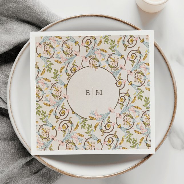 Royal Viktorianisch Elegante Blumenhochzeit Serviette (Von Creator hochgeladen)