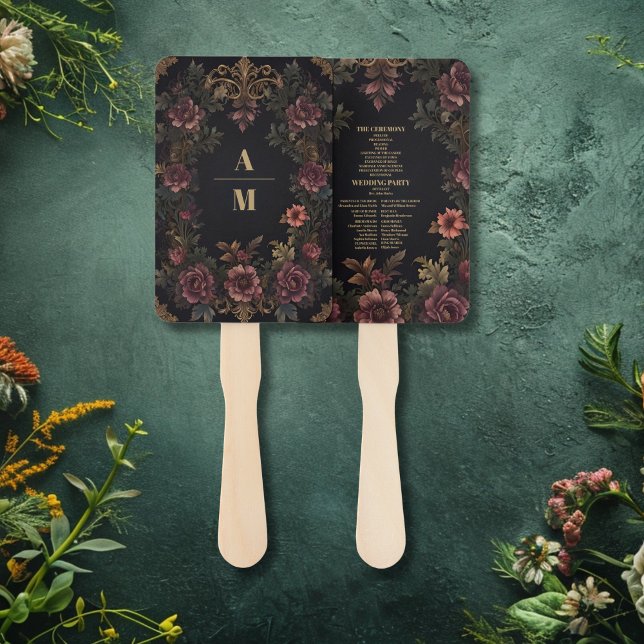 Royal Viktorianisch Floral Gothic Wedding Fächer (Von Creator hochgeladen)