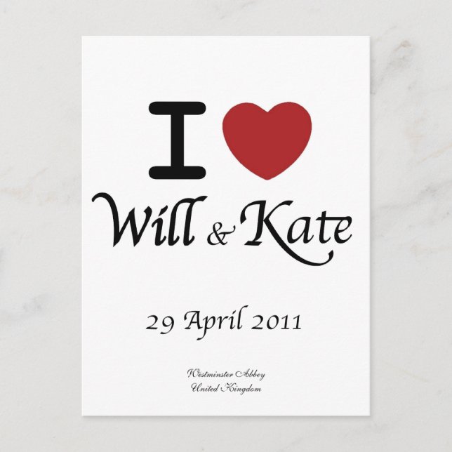 Royal Wedding Collector's Postcard Postkarte (Vorderseite)