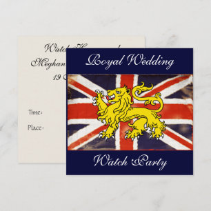 Royal Wedding Harry und Meghan Watch Party Einladu Einladung