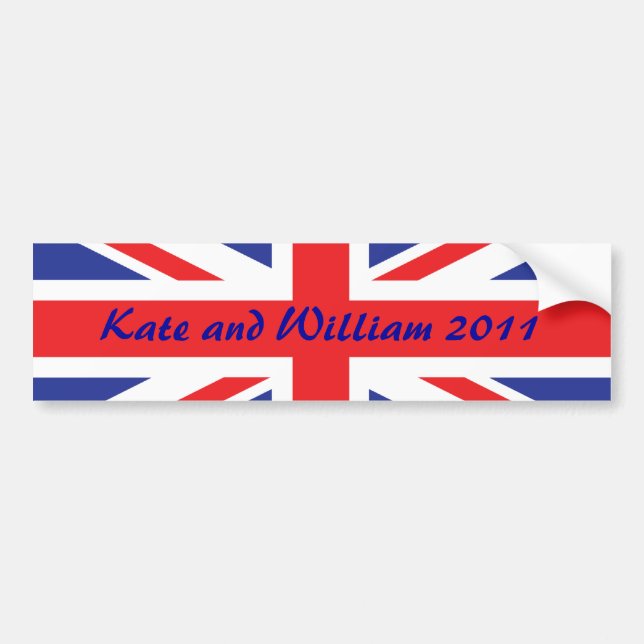 Royal Wedding /Kate und William Autoaufkleber (Vorne)