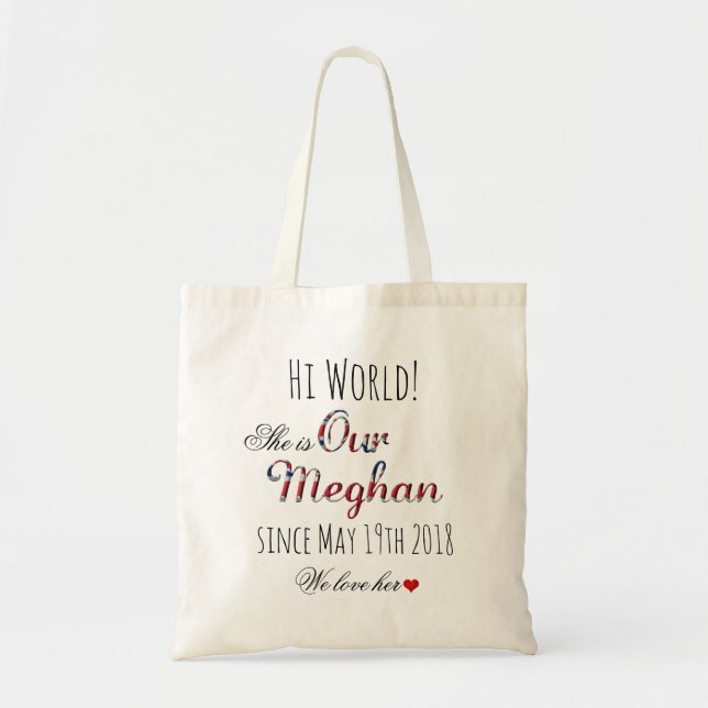 Royal Wedding Meghan Markle Prince Harry 19. Mai Tragetasche (Vorne)