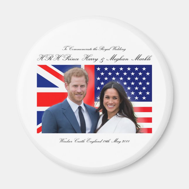Royal Wedding Prince Harry und Meghan Markle Magnet (Vorne)