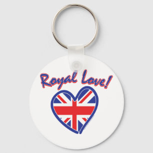 Royal Wedding, Royal Liebe, Union Jack Heart Schlüsselanhänger