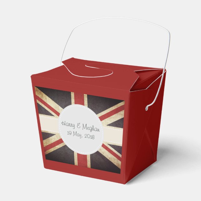 Royal Wedding Union Jack Favor Box Geschenkschachtel (Vorderseite)