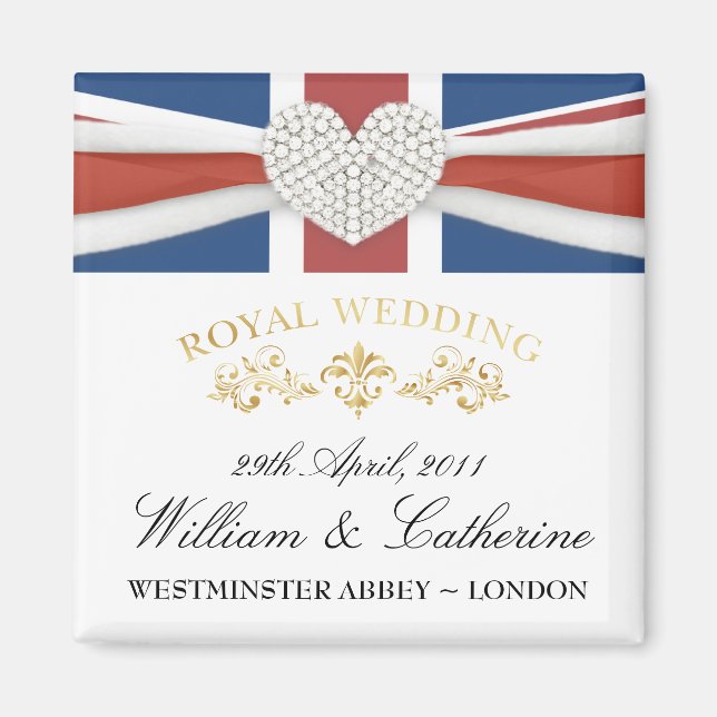 Royal Wedding - William & Kate Keepake Magnet (Vorne)