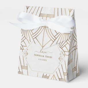 Royal White Gold Great Gatsby Wedding Geschenkschachtel