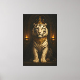 Royal White Tiger • Luxus-Feinart-Leinwand Leinwanddruck