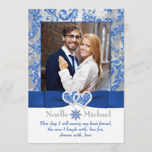 Royal Winter Wonderland Joted Hearts FOTO Einladun Einladung