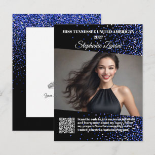 Royale Glitz Pageant Promo Autogramm Postkarte