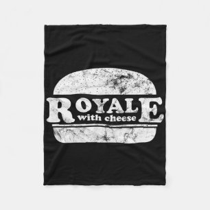 Royale With Cheese Burger Liebhaber 1 Fleecedecke