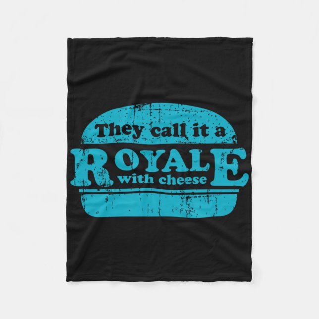Royale With Cheese Burger Liebhaber  Fleecedecke (Vorderseite)