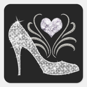 Royally Bling - SRF Quadratischer Aufkleber