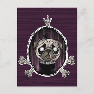 _royally pugged postkarte
