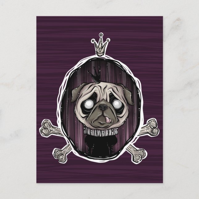 _royally pugged postkarte (Vorderseite)