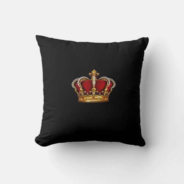 Royalty/Crown Pillow Queen King Princess Kissen (Vorderseite)