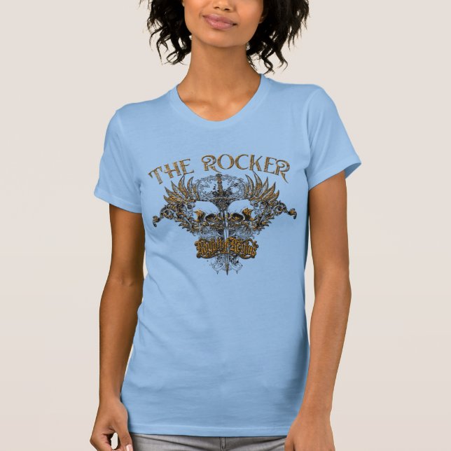 Royalty Reigns Rocker Merchandise Blue T Shirt (Vorderseite)