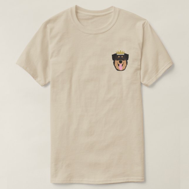 Royalty Rottweiler Dog T-Shirt (Design vorne)
