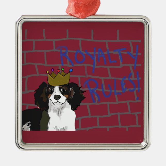 Royalty Rules - King Cavalier Square Ornament (Vorne)