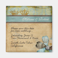 Royalty Save the Date Magnet