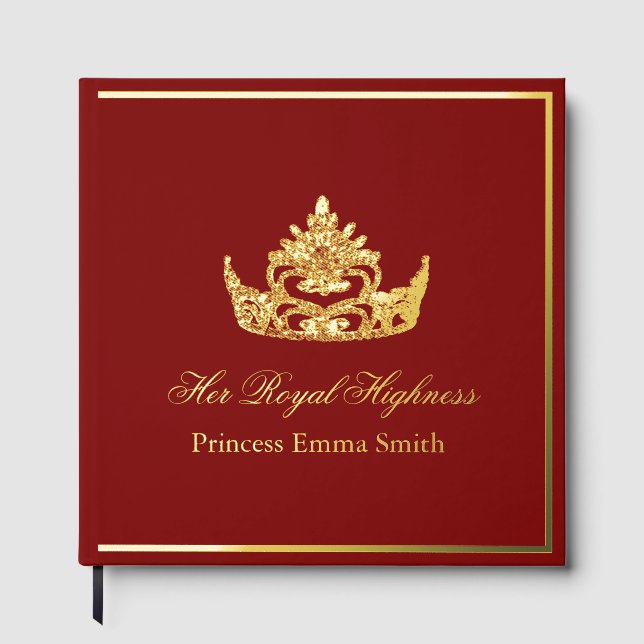 Royalty Scrapbook Photo Foil Her Royal Highness  Gästebuch (Vorderseite)