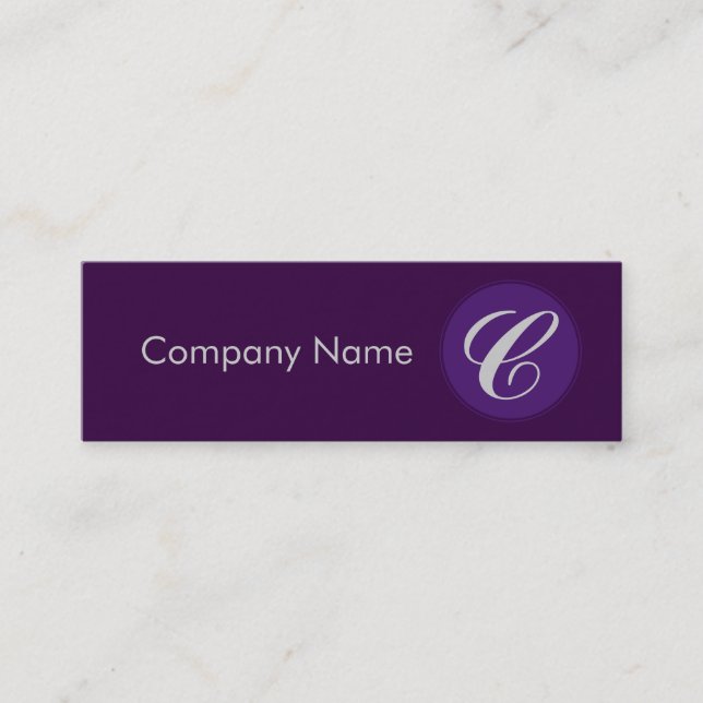 Royalviolett Mini Visitenkarte (Vorderseite)
