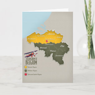 Royaume de Belgique belle carte