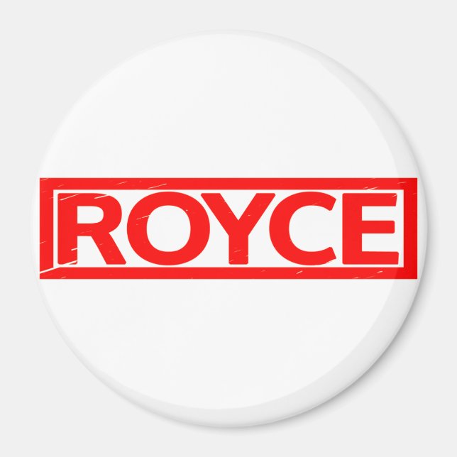 Royce Briefmarke Magnet (Vorne)