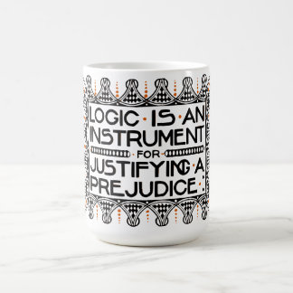Roycroft Motto-Tasse, "Logik ist ein Instrument " Kaffeetasse