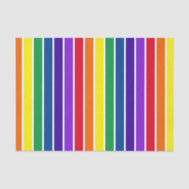 ROYGBIV gestreift Seidenpapier (Vorderseite)