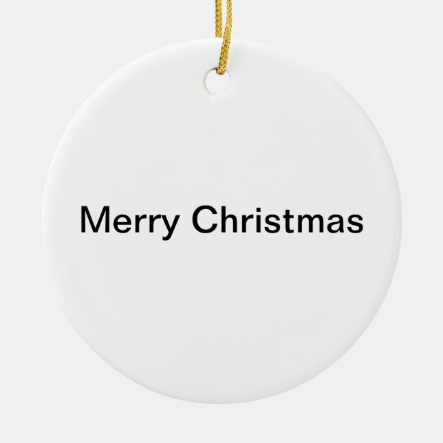 Roz Weihnachtsverzierung Keramikornament (Vorne)