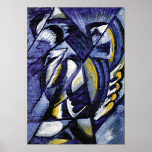 Rozanova - Blue On Tin 1913 Poster