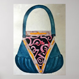 Rozanova - Gestaltung der Frauentasche 1917 Poster