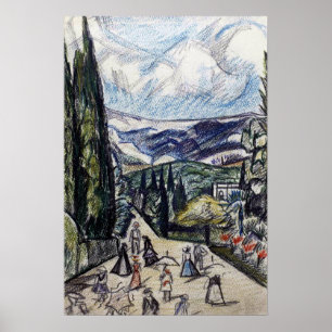 Rozanova - Krimlandschaft 1913 Poster