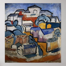 Rozanova - Stadtbild 1912 Poster