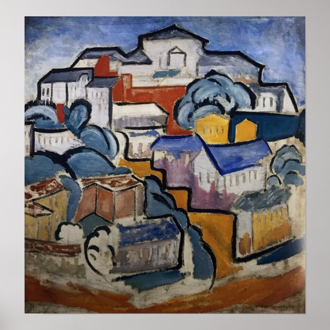 Rozanova - Stadtbild 1912 Poster (Vorne)