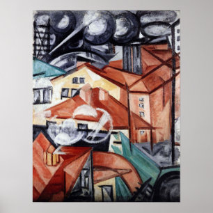 Rozanova - Stadtlandschaft 1912 Poster