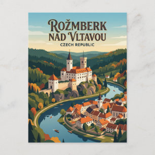 Rožmberk nad Vltavou Tschechien Postkarte