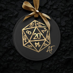 RPG Crit AF   Gold Retro Tabletop Roleplayer Dice