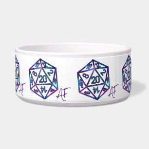 RPG Crit AF Nebula Fantasy Tabletop Gamer Dice Napf
