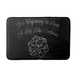 RPG Critmas | Fantasy Tabletop Retro Gamer Dice Badematte