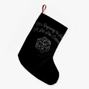 RPG Critmas   Fantasy Tabletop Retro Gamer Dice Kleiner Weihnachtsstrumpf